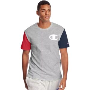 Champion Heritage Colourblock T-Shirt Retro 90s Medium